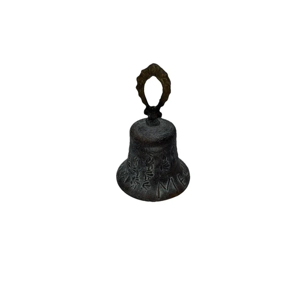 Antique Bronze Spanish Mexico Brass Mission Heavy Church Single Bell 6